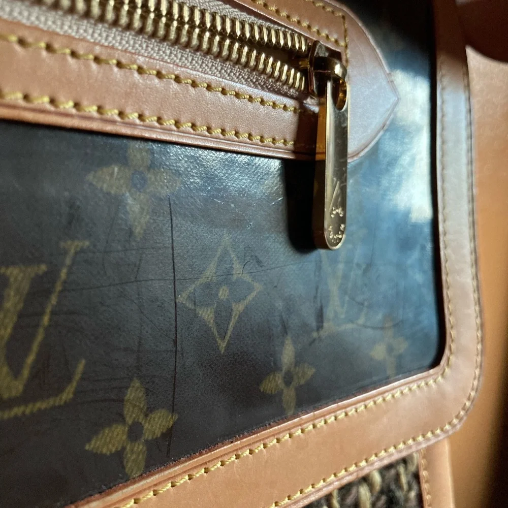 Rare Made in France Louis Vuitton handbag monogram ambre tweedy GM - Picture 2 of 16